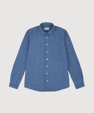 Relaxed Washed Chambray Shirt