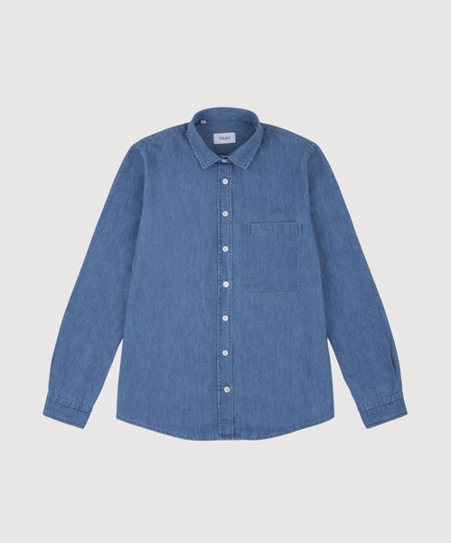 Relaxed Washed Chambray Shirt