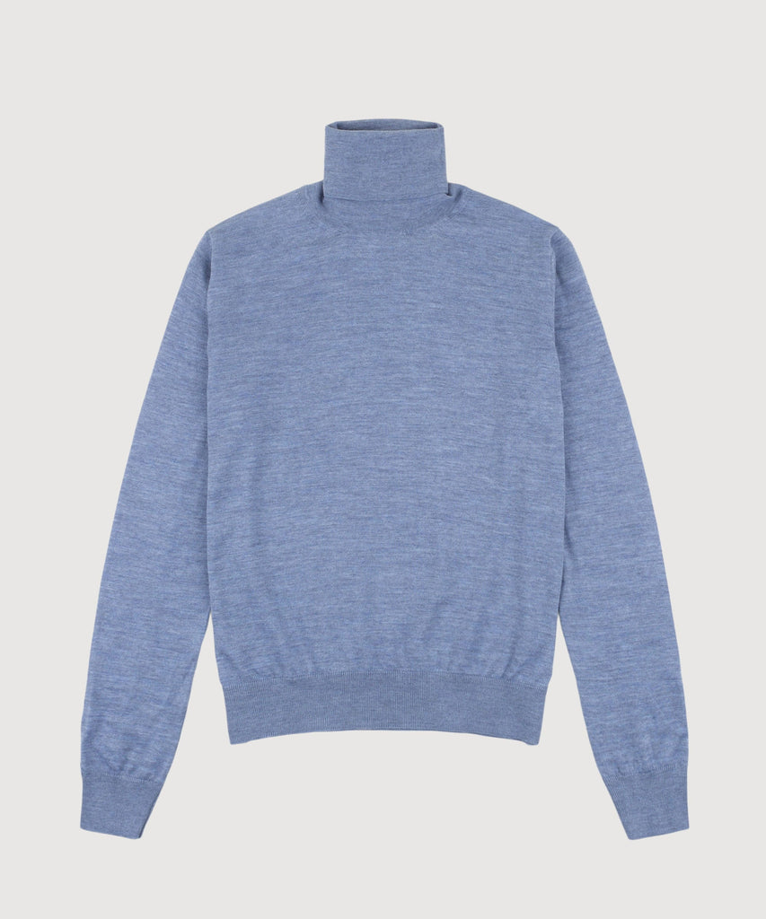 Rollkragenpullover aus Wolle