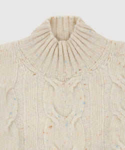 Relaxed Cable Knit Sweater Miaki Swiss Made Womenswear