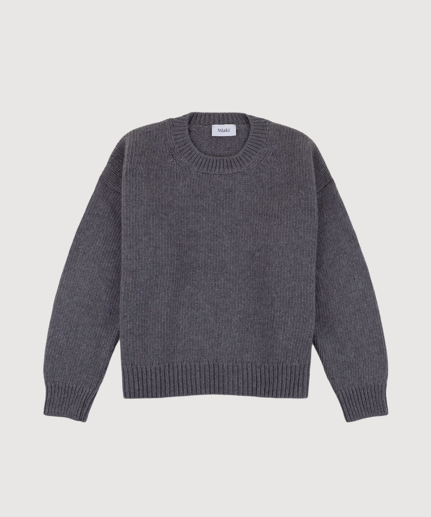 Heavy Wool Roundneck Sweater Miaki Swiss Made Womenswear