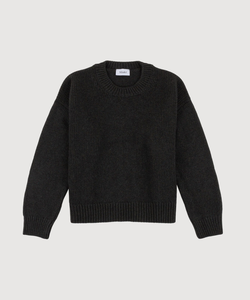 Heavy Wool Roundneck Sweater Miaki Swiss Made Womenswear