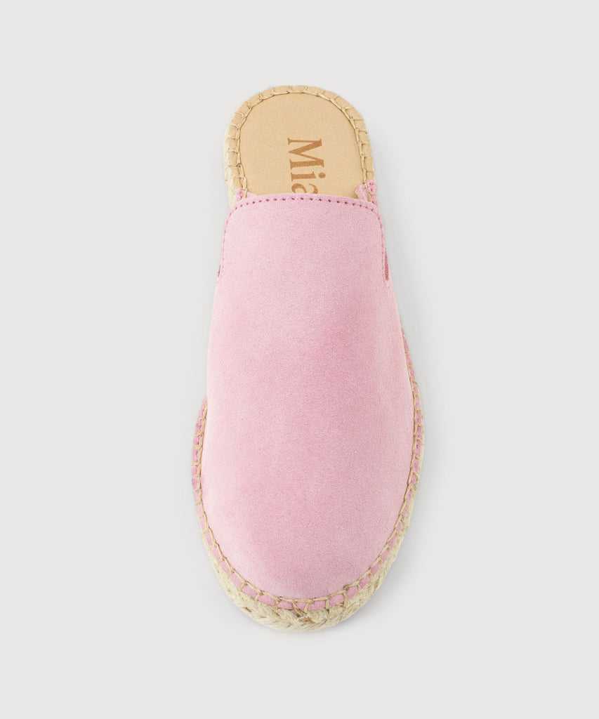 Suede Espadrille Mules