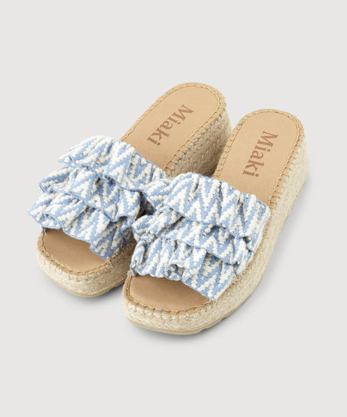 Fringe Espadrille Slides