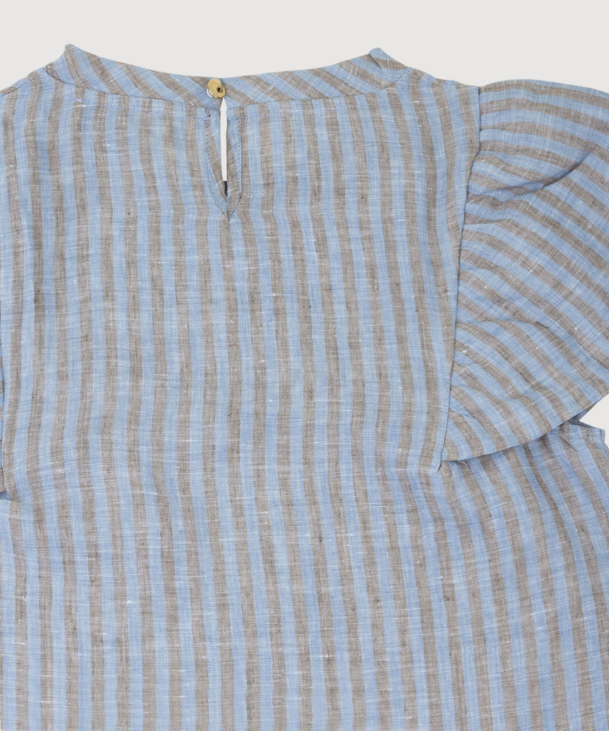 Butterfly Linen Stripe Top