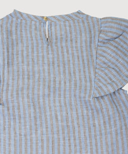 Butterfly Linen Stripe Top