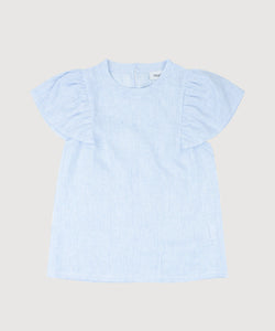 Butterfly Linen Stripe Top