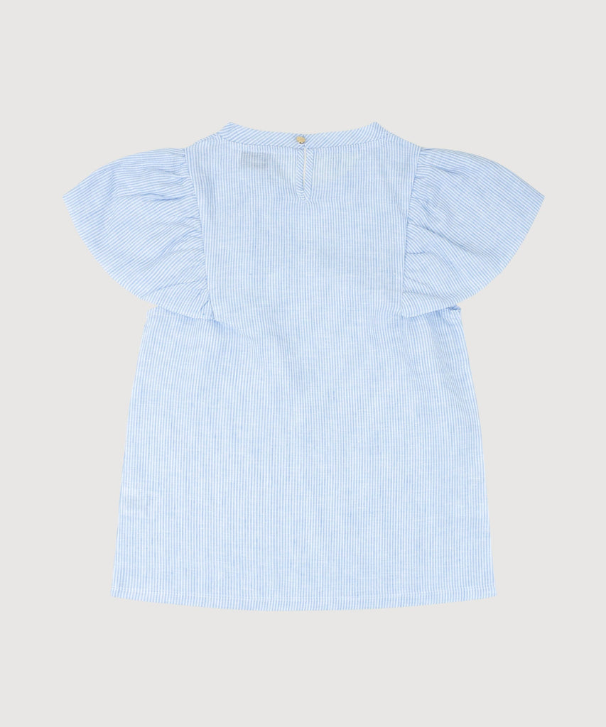 Butterfly Linen Stripe Top