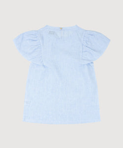 Butterfly Linen Stripe Top