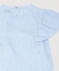 Butterfly Linen Stripe Top