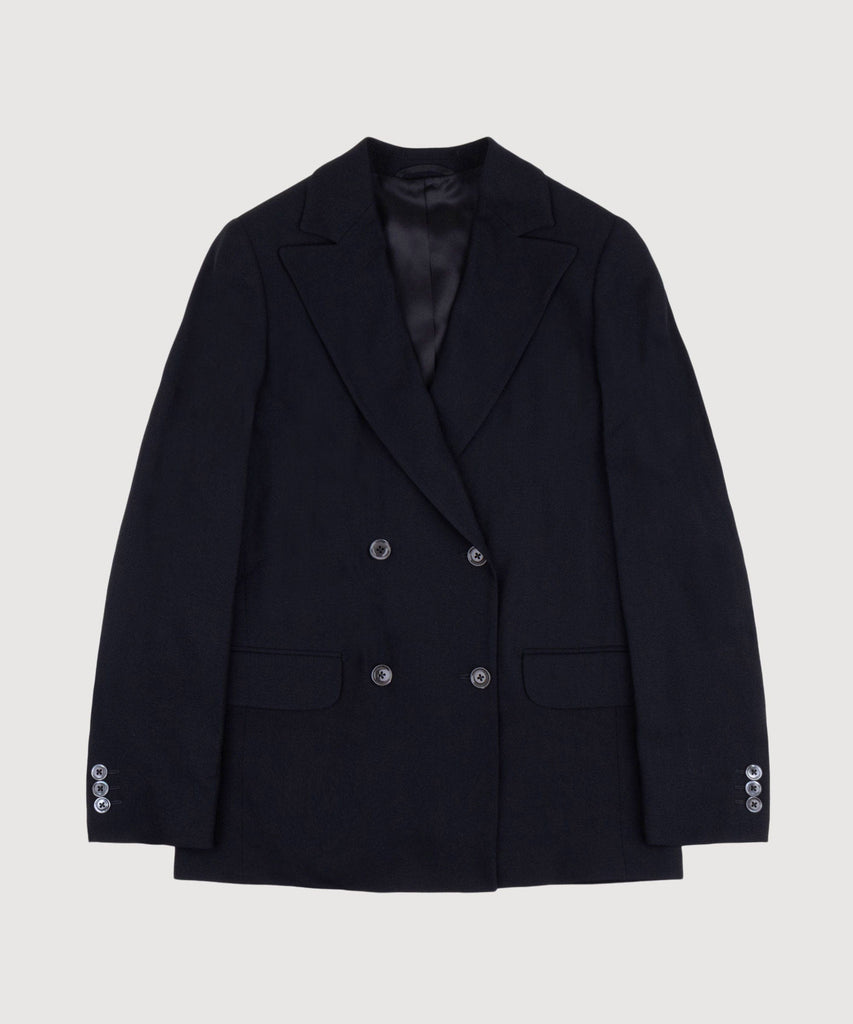 Double Breast Crepe Blazer