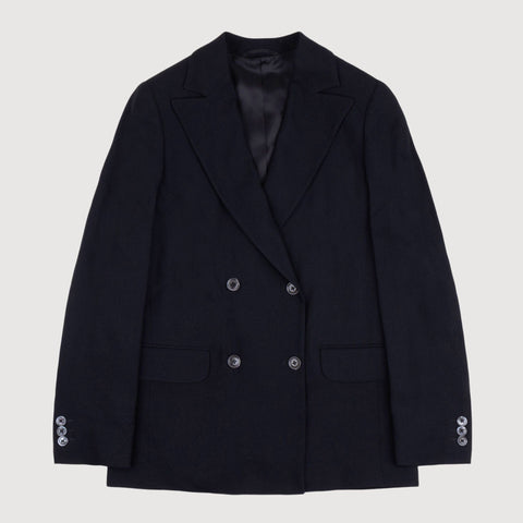 Double Breast Crepe Blazer Miaki Swiss Made Womenswear