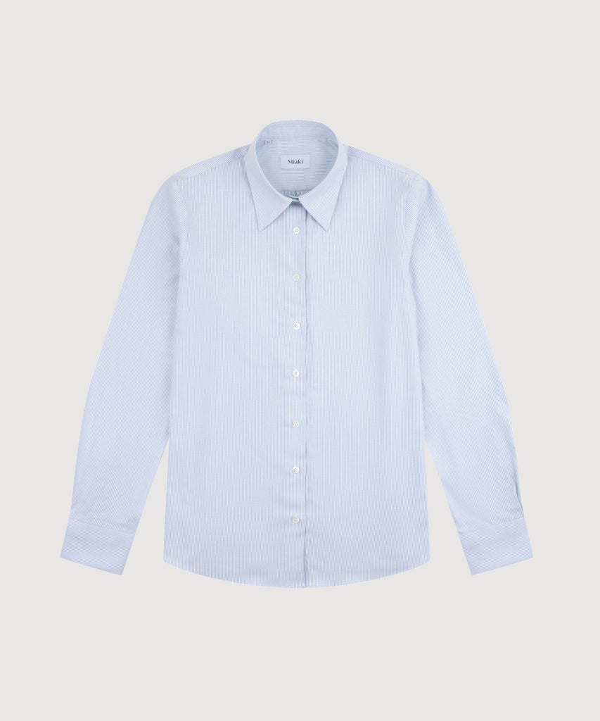 Relaxed Cotton Silk Stripe Shirt