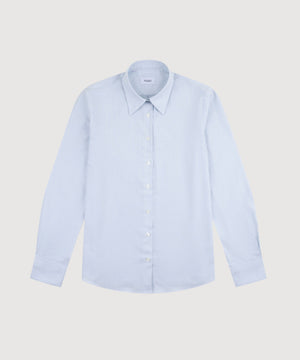 Relaxed Cotton Silk Stripe Shirt Miaki Swiss Made Womenswear
