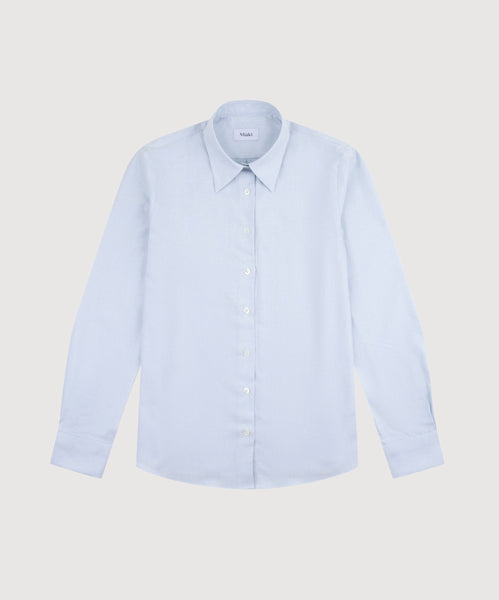 Relaxed Cotton Silk Stripe Shirt