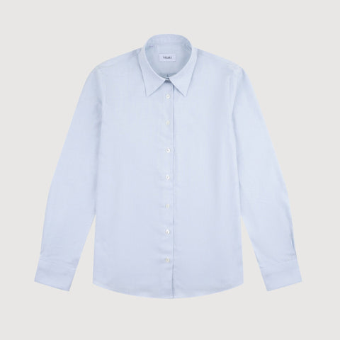 Relaxed Cotton Silk Stripe Shirt