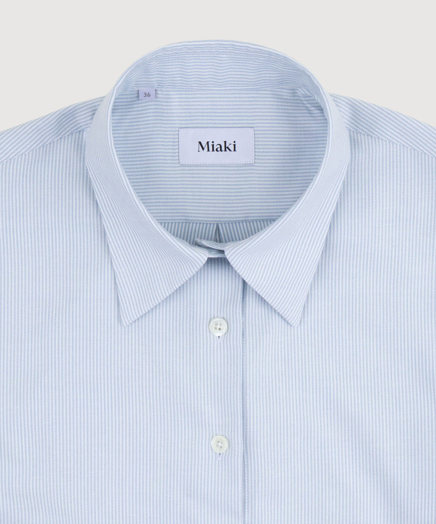 Relaxed Cotton Silk Stripe Shirt