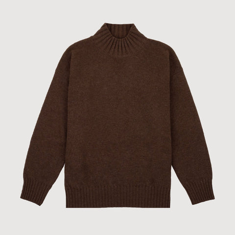 Lässiger Pullover mit Stehkragen