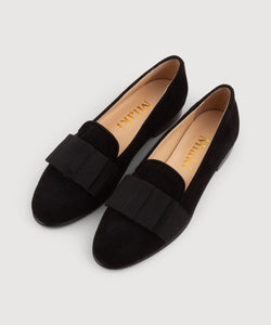 Suede Bow Slipper Miaki Swiss Made Womenswear