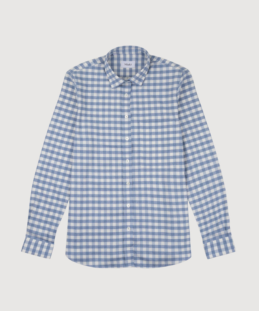 Relaxed Check Cashmere Shirt