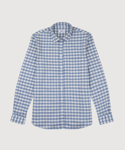 Relaxed Check Cashmere Shirt