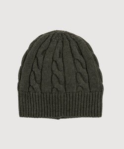 Cable Knit Cashmere Cap