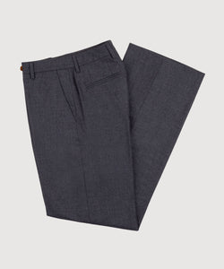 Wide Leg Flannel Trousers