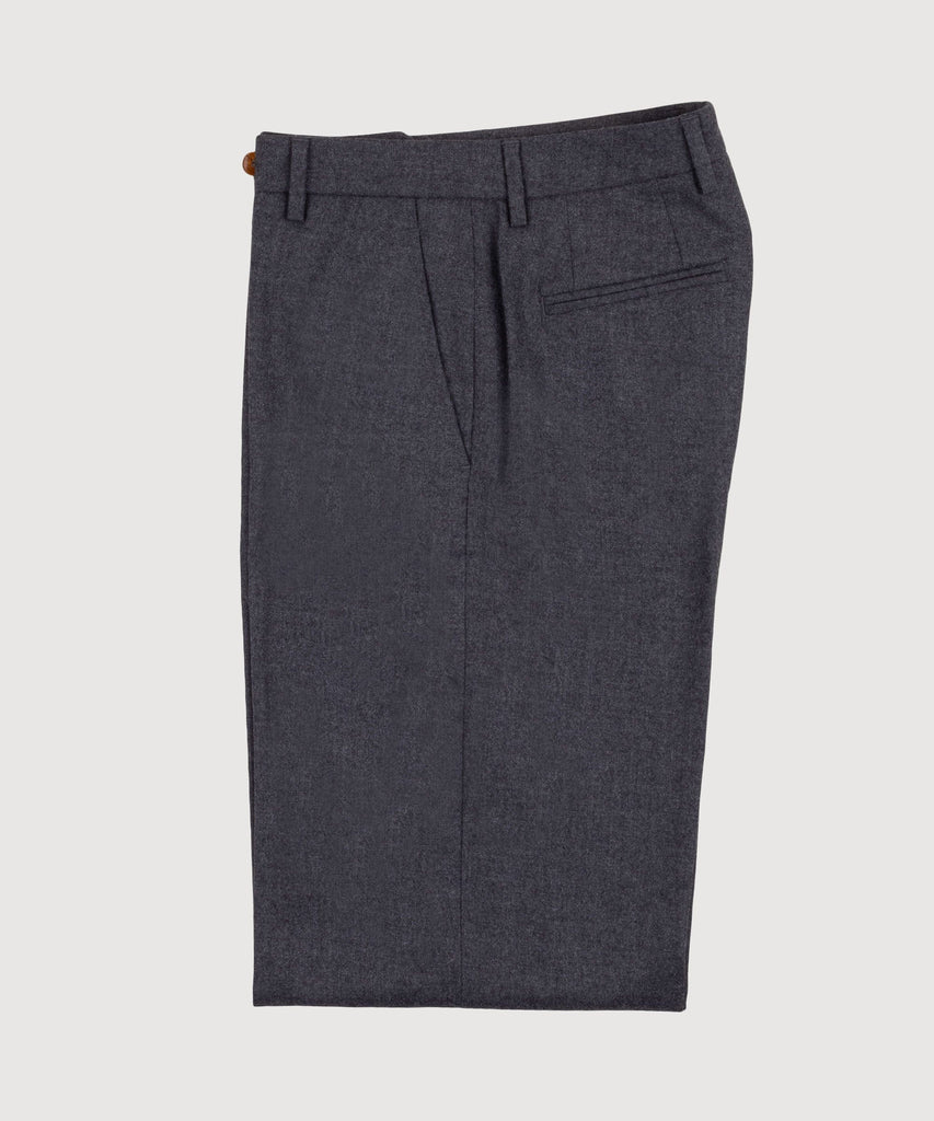Wide Leg Flannel Trousers