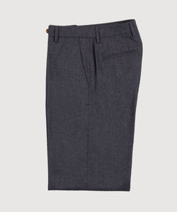 Wide Leg Flannel Trousers