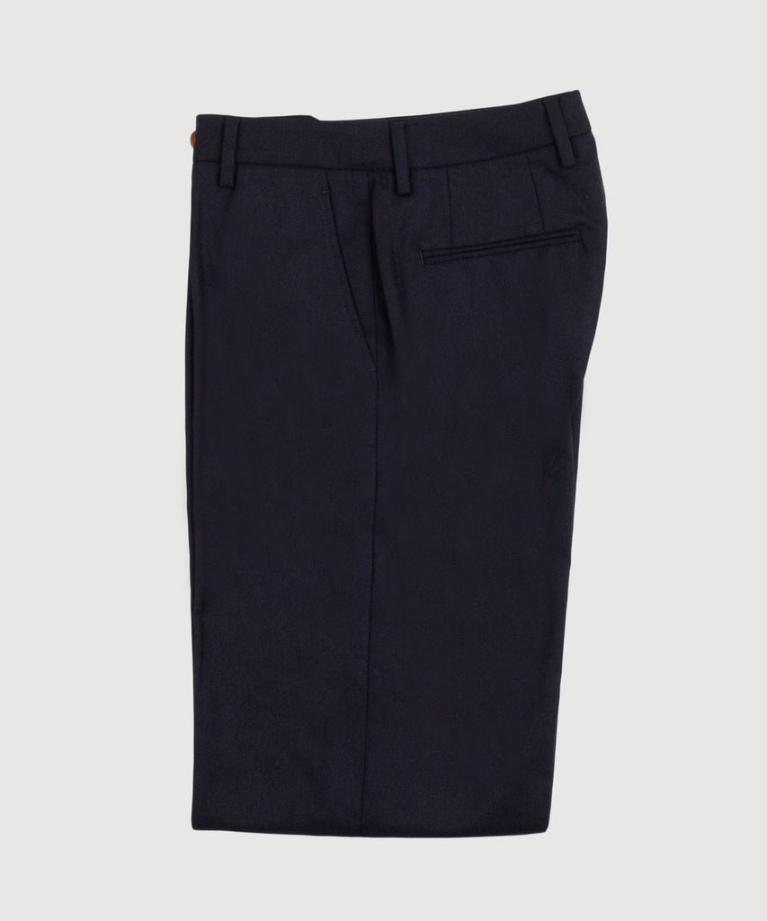 Wide Leg Flannel Trousers
