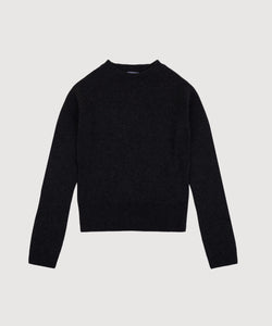 Black / XS Ribbed Wool Sweater Miaki Swiss Made Womenswear