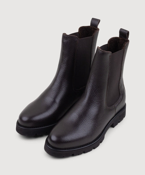 Dark Brown / 35 Chelsea Boot Miaki Swiss Made Womenswear