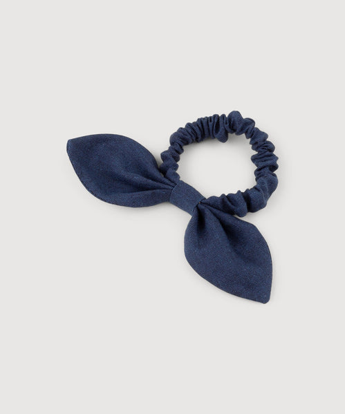 Linen Bow Scrunchie