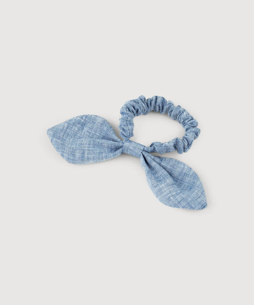 Linen Bow Scrunchie