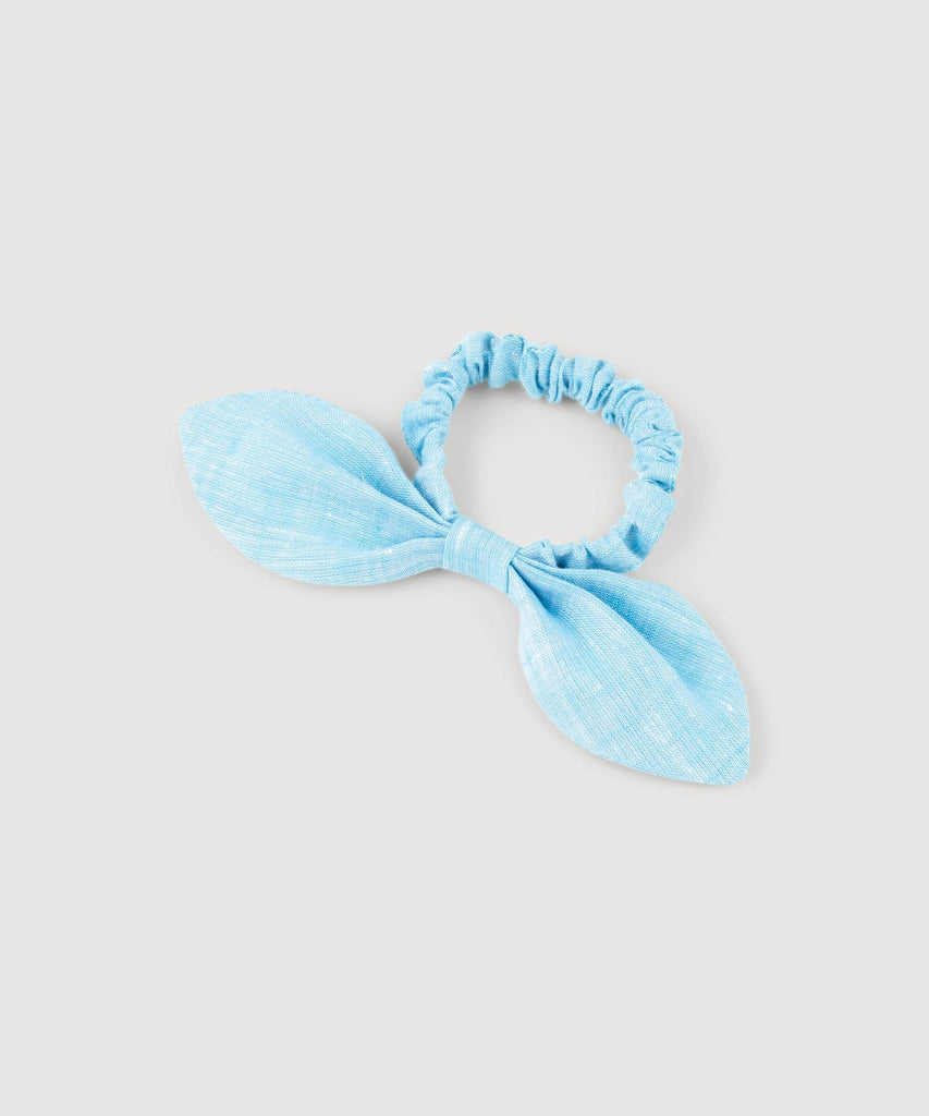 Linen Bow Scrunchie