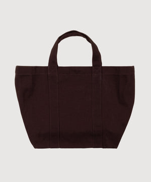 Dark Brown / One Size Canvas Tote Bag Miaki Swiss Made Womenswear