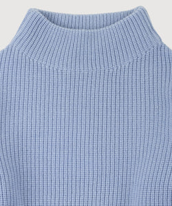 Short Heavy Rib Mockneck Sweater