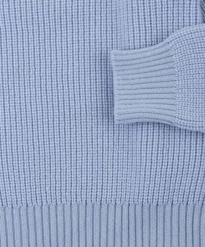 Short Heavy Rib Mockneck Sweater