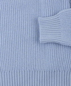Short Heavy Rib Mockneck Sweater