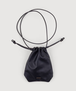 Black / One Size Soft Crossbody Leather Bag Miaki Swiss Made Womenswear