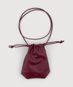 Bordeaux / One Size Soft Crossbody Leather Bag Miaki Swiss Made Womenswear