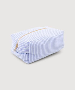 Blue / One Size Padded Oxford Washbag Miaki Swiss Made Womenswear