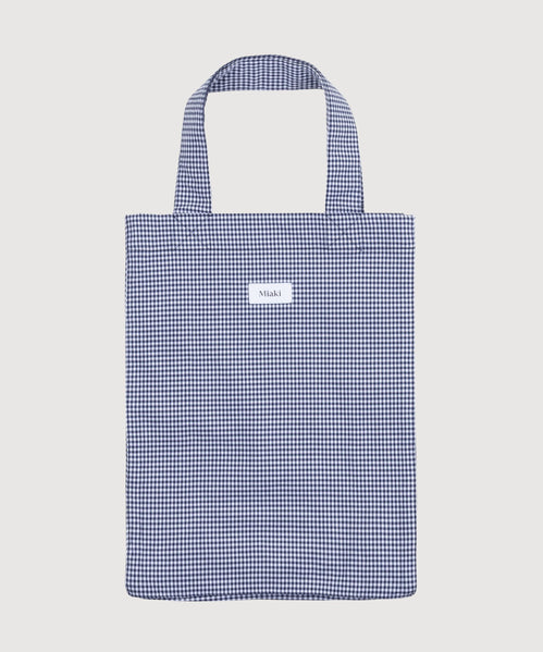 Check Beige / One Size Check Tote Bag Miaki Swiss Made Womenswear
