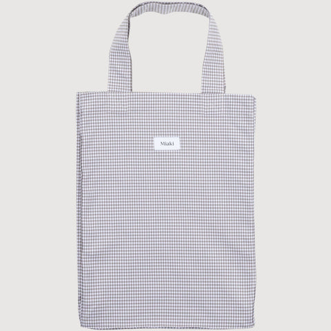 Check Beige / One Size Check Tote Bag Miaki Swiss Made Womenswear