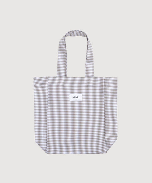 Check Beige / One Size Check Mini Tote Bag Miaki Swiss Made Womenswear