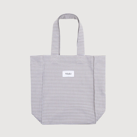 Check Beige / One Size Check Mini Tote Bag Miaki Swiss Made Womenswear