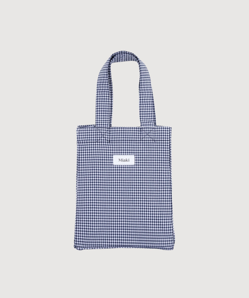 Check Mini Tote Bag Miaki Swiss Made Womenswear