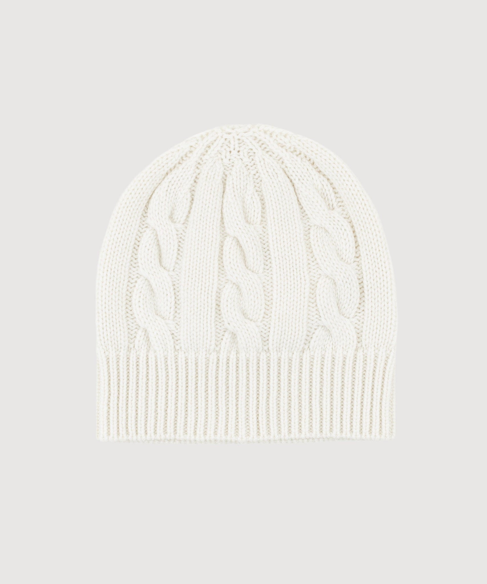 Cable Knit Cashmere Cap – Maison Miaki