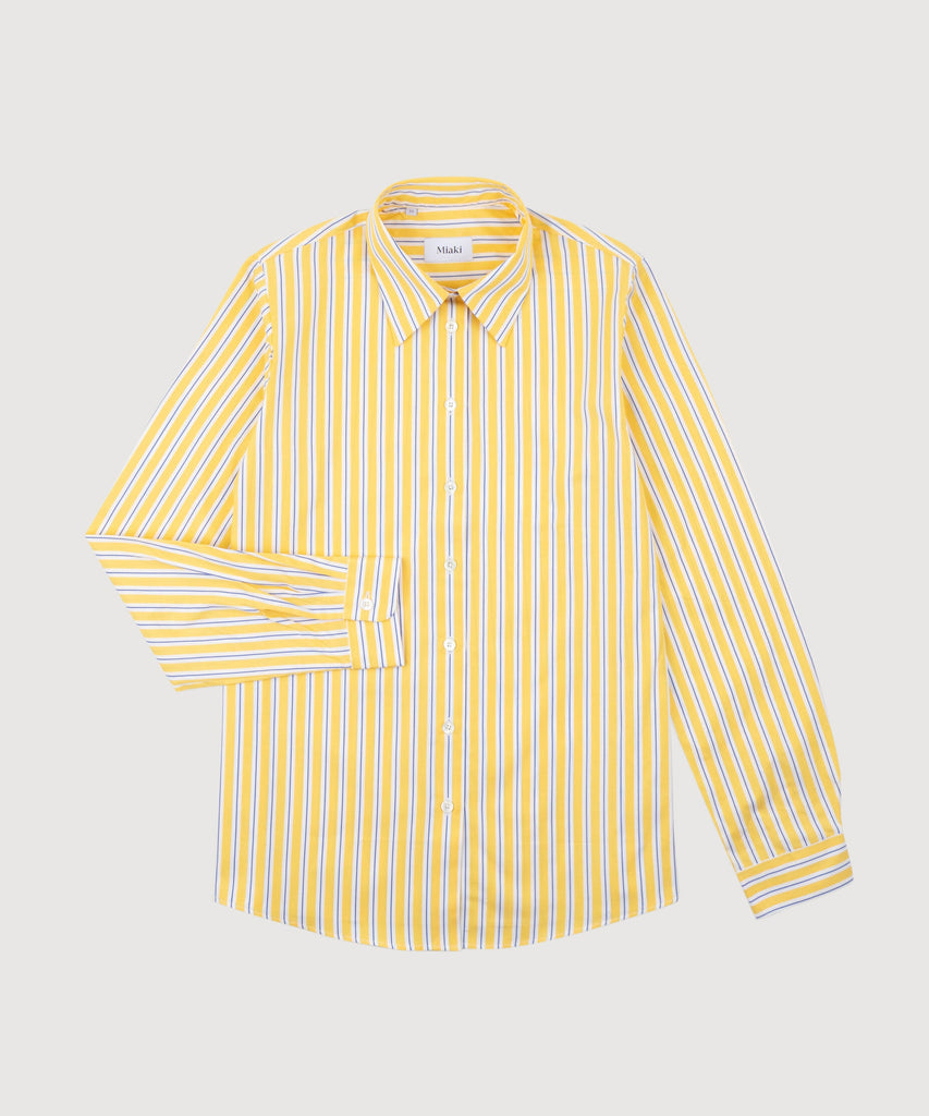 Yellow/Blue / 34 Relaxed Ivy League Shirt Miaki Swiss Made Womenswear