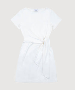 Cream / XS Short Jersey Knot Dress Miaki Swiss Made Womenswear